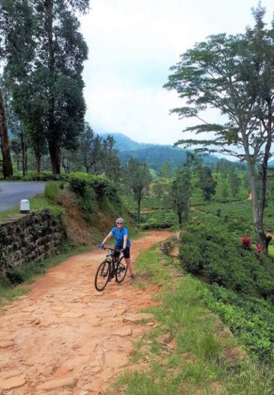 Nigel & Ceri Cycling on the  tour with redspokes